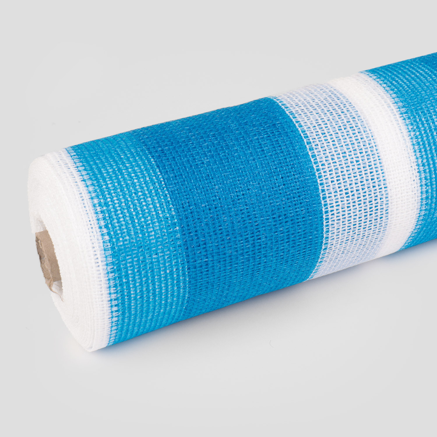 Malla Raschel Bicolor Azul-Blanca 65%