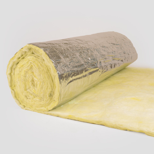 Lana de vidrio aluminio una cara 1,2x12 m (14,4 m²) 50mm