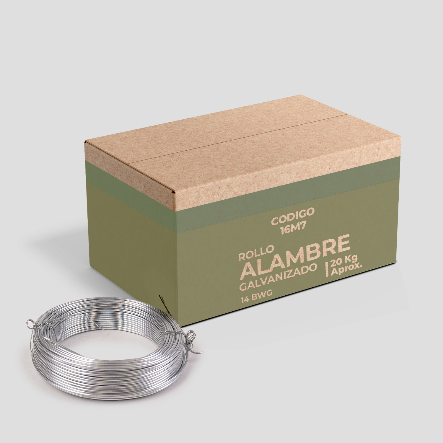 Alambre Galvanizado N°14 - Caja 20 kg Alambre Galvanizado N°14 - Caja 20 kg