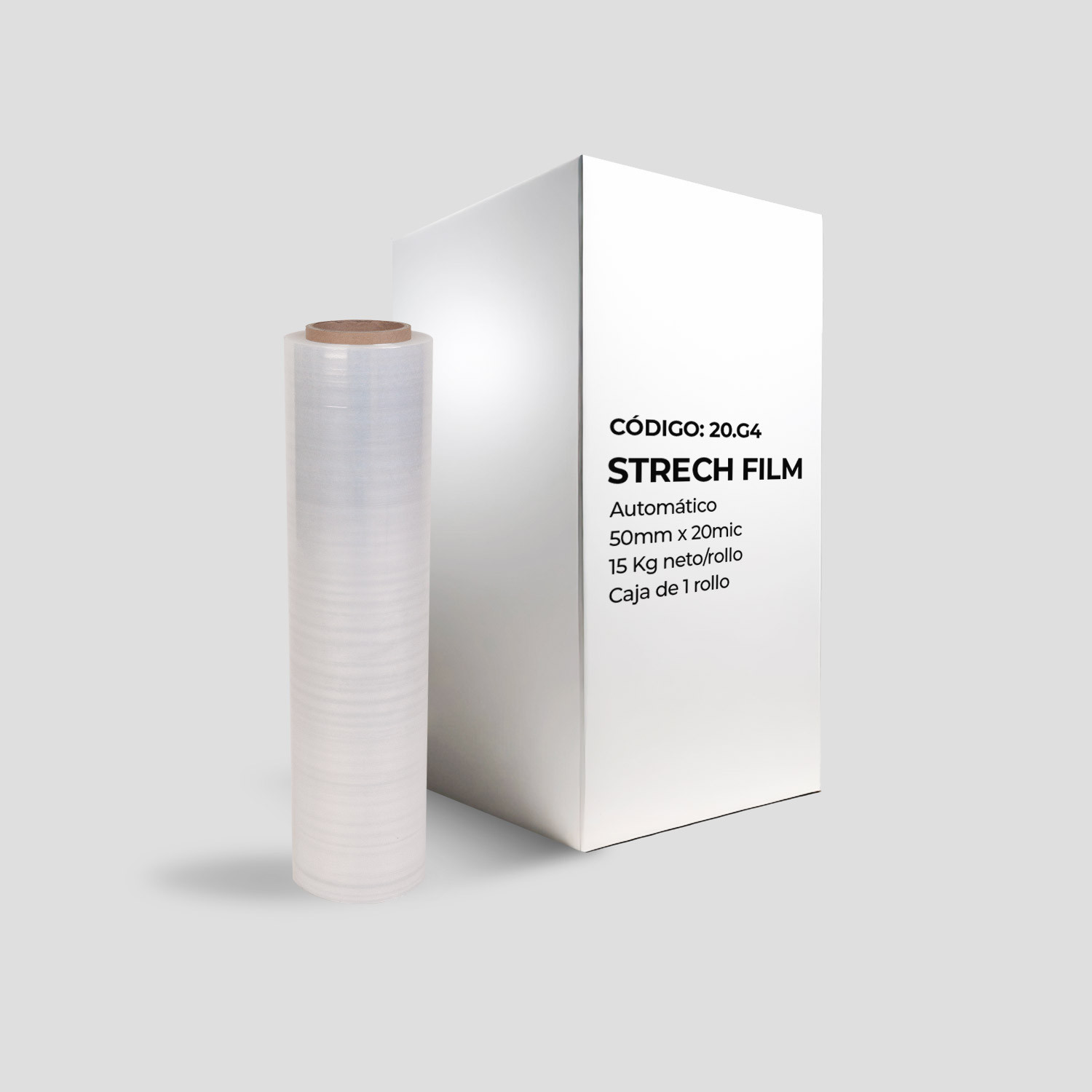 Strech Film Automatico 15kg neto/rollo - Caja 1 rollo Strech Film Automatico 15kg neto/rollo - Caja 1 rollo