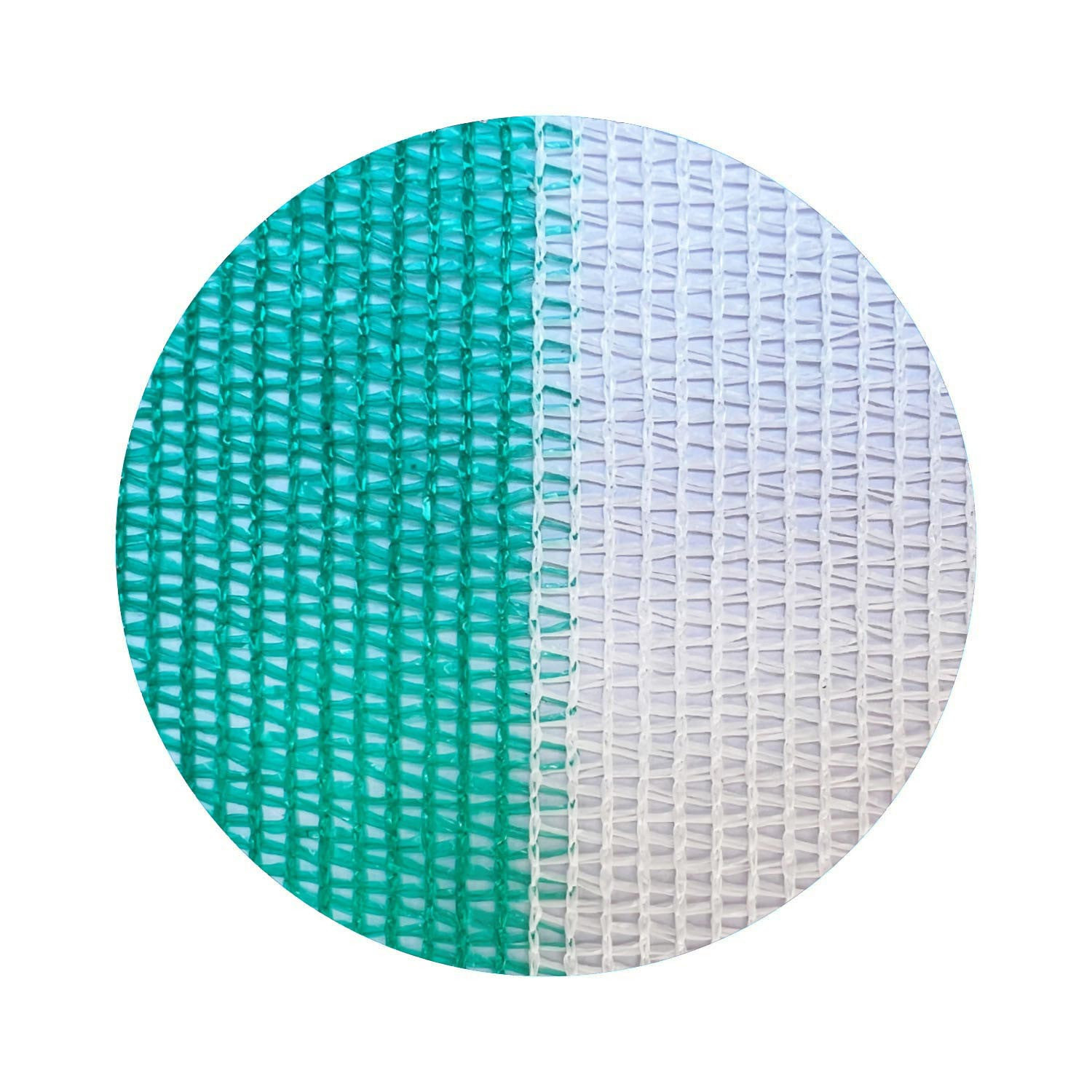 Malla Raschel Bicolor Verde-Blanca 80%