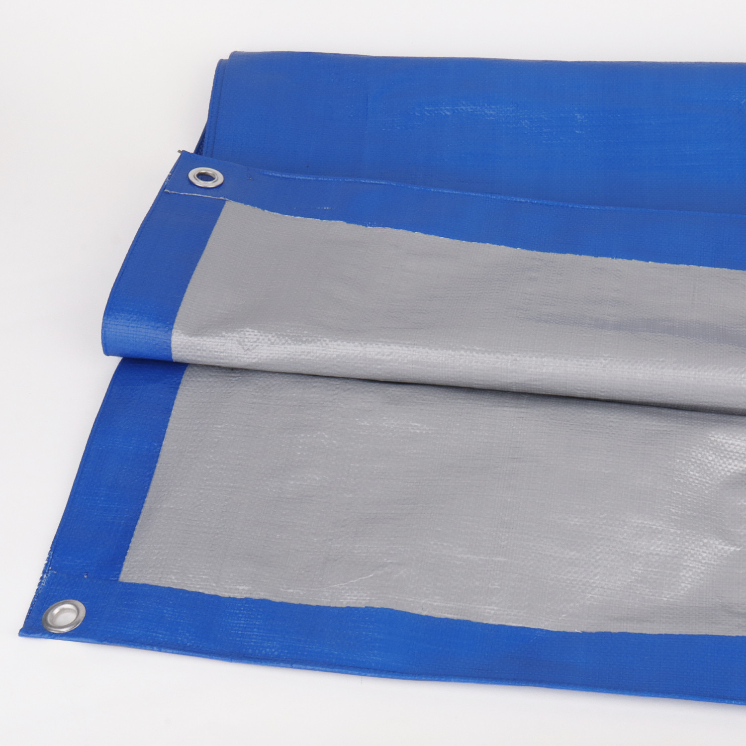 Piso carpa azul plata dimensionado 10x8 c/ojales