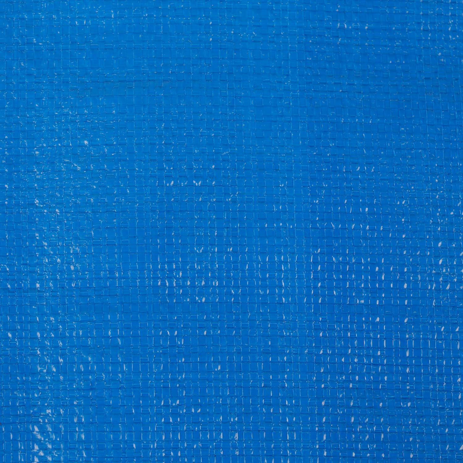 Piso carpa azul plata dimensionado 12x12 c/ ojales