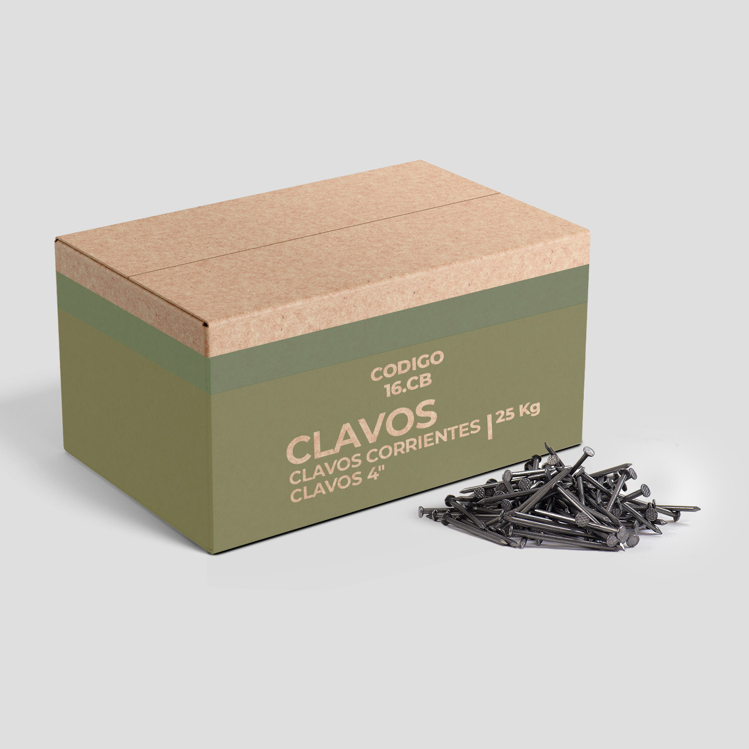 Clavo 4'' - Caja 25 kg